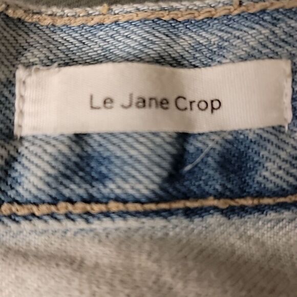 Frame Denim Blue Straight Leg Jeans with High Waist - Picture 5 of 6